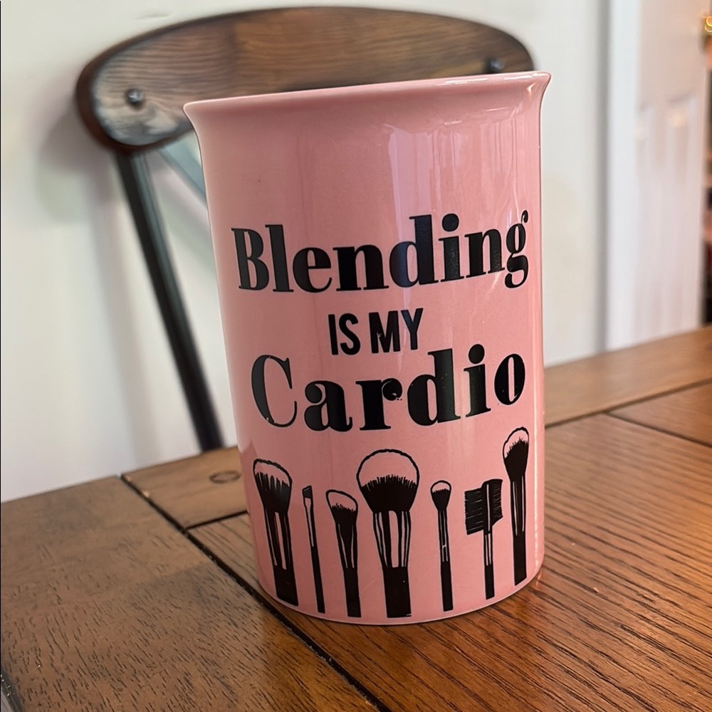Pink Makeup Brush Holder